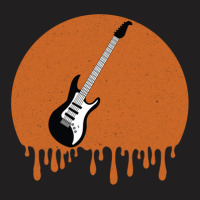 Retro Electric Guitar Dripping T-shirt | Artistshot