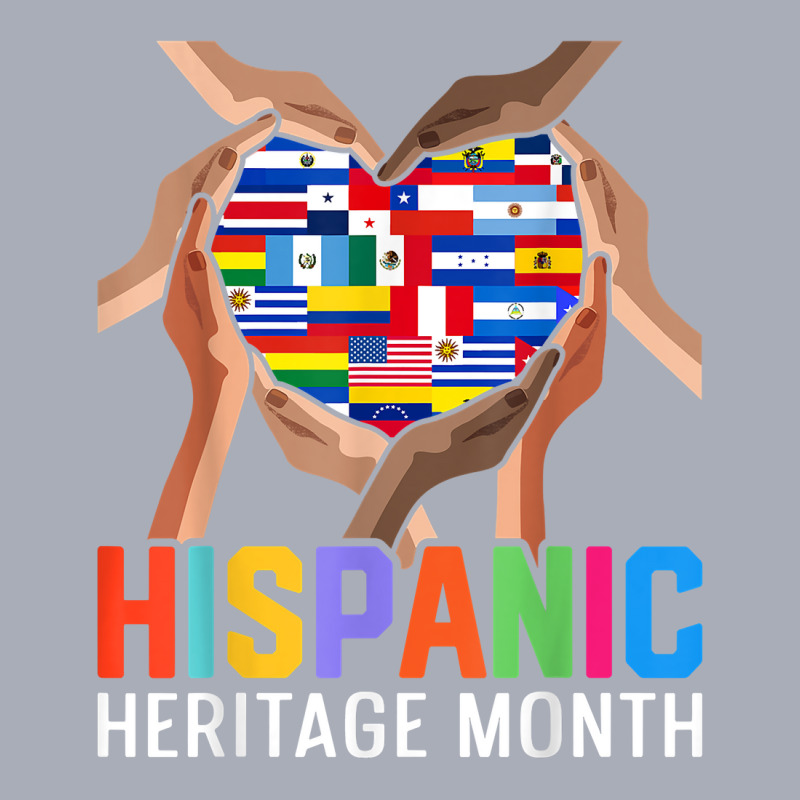 Latin Countries Hands Heart Flags Hispanic Heritage Month T Shirt Tank Dress by cm-arts | Artistshot