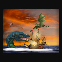 Clipper Ship Under Attack Crop Top | Artistshot