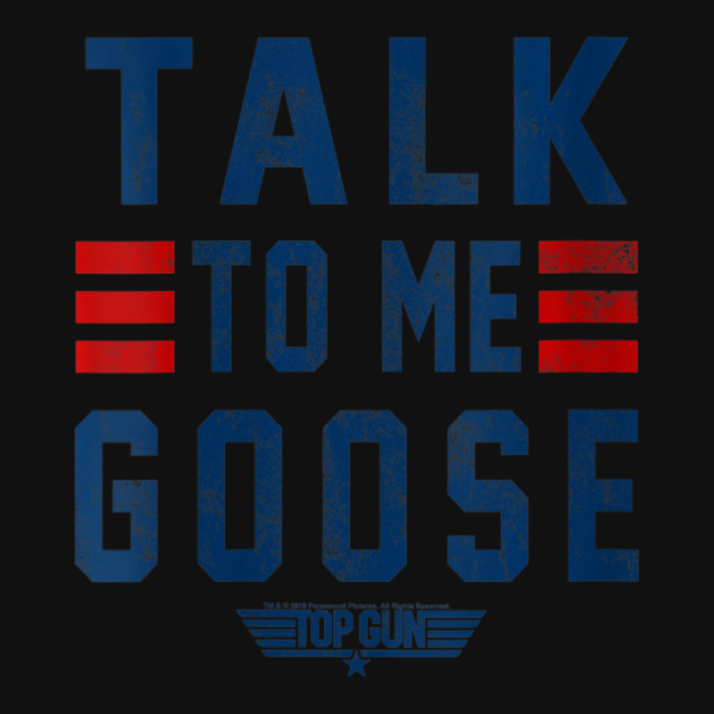 Womens Top Gun Talk To Me Goose Bold Text Stack V-neck Graphic Youth T-shirt by cm-arts | Artistshot