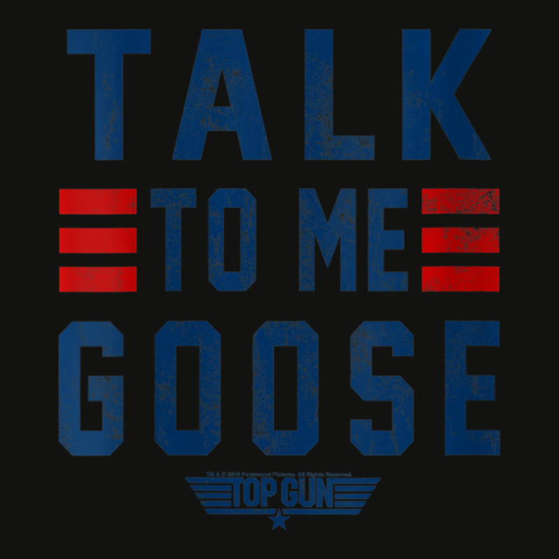 Womens Top Gun Talk To Me Goose Bold Text Stack V-neck Scorecard Crop Tee by cm-arts | Artistshot