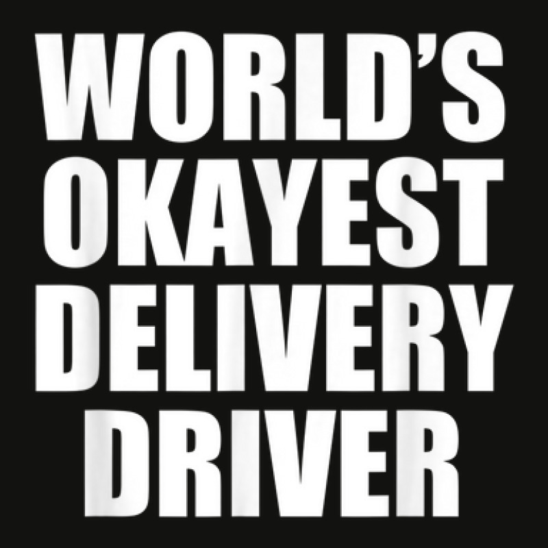 World's Okayest Delivery Driver Seasonal Best Pt Scorecard Crop Tee by Garnet | Artistshot