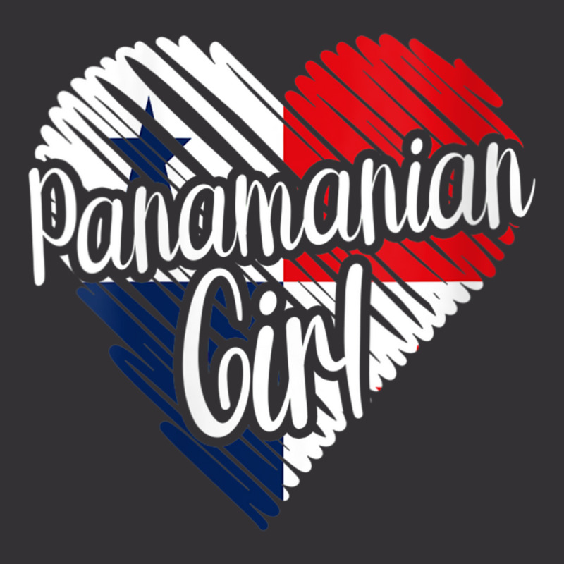 Womens Panama For Girl Panamanian Heart Flag For Women Panameña V Nec Vintage Hoodie by cm-arts | Artistshot