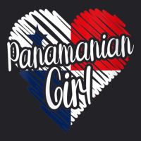 Womens Panama For Girl Panamanian Heart Flag For Women Panameña V Nec Youth Tee | Artistshot