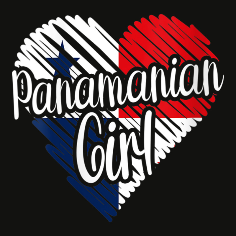 Womens Panama For Girl Panamanian Heart Flag For Women Panameña V Nec Scorecard Crop Tee by cm-arts | Artistshot