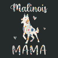 Malinois Mama Floral Dog Mom Love Tank Top Women's Triblend Scoop T-shirt | Artistshot