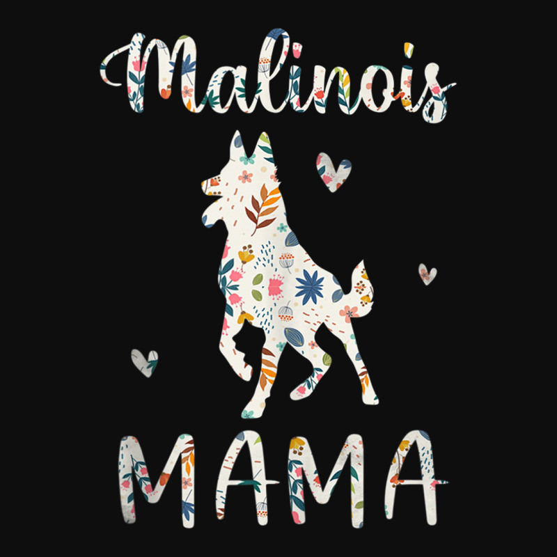 Malinois Mama Floral Dog Mom Love Tank Top Crop Top by cm-arts | Artistshot