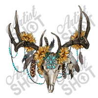 Boho Deer Skull Sunflowers And Gemstone V-neck Tee | Artistshot