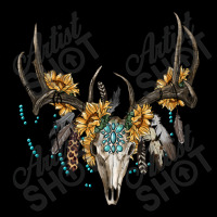 Boho Deer Skull Sunflowers And Gemstone Fleece Short | Artistshot