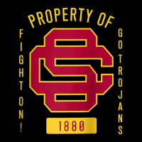 Usc Fight On! Sc Interlock Go Trojans Gold Cardinal Fill Pocket T-shirt | Artistshot