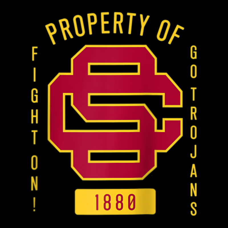 Usc Fight On! Sc Interlock Go Trojans Gold Cardinal Fill Pocket T-Shirt by Kandurip541 | Artistshot