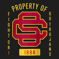 Usc Fight On! Sc Interlock Go Trojans Gold Cardinal Fill Classic T-shirt | Artistshot