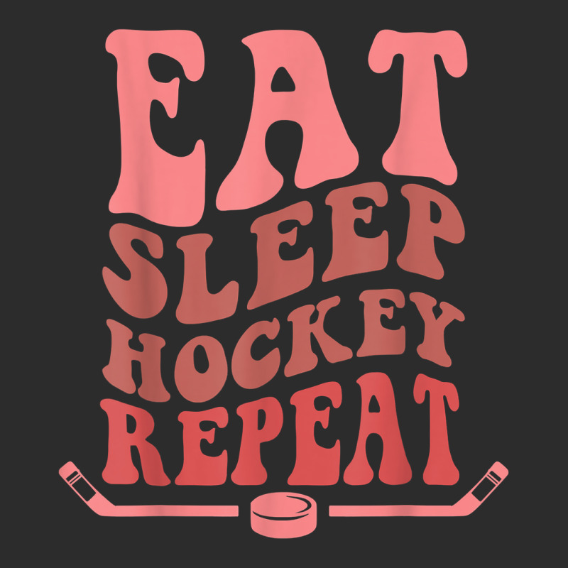 Eat Sleep Hockey Repeat Wavy Stacked Funny Ice Hockey T Shirt Exclusive T-shirt | Artistshot