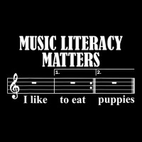 Sarcastic Music Literacy Matters I Like To Eat Puppies T Shirt Graphic Youth T-shirt | Artistshot