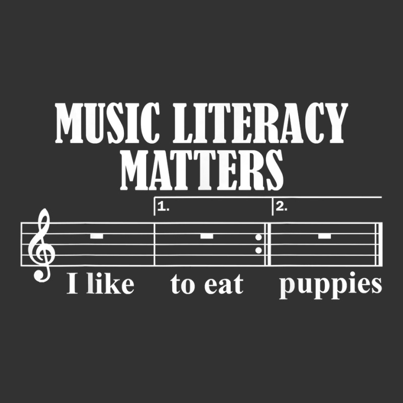 Sarcastic Music Literacy Matters I Like To Eat Puppies T Shirt Baby Bodysuit by cm-arts | Artistshot