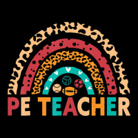 Pe Teacher Vintage Rainbow Physical Education Teacher Women's V-neck T-shirt | Artistshot