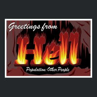 Hell Is Other People - Greetings From Hell Crewneck Sweatshirt | Artistshot