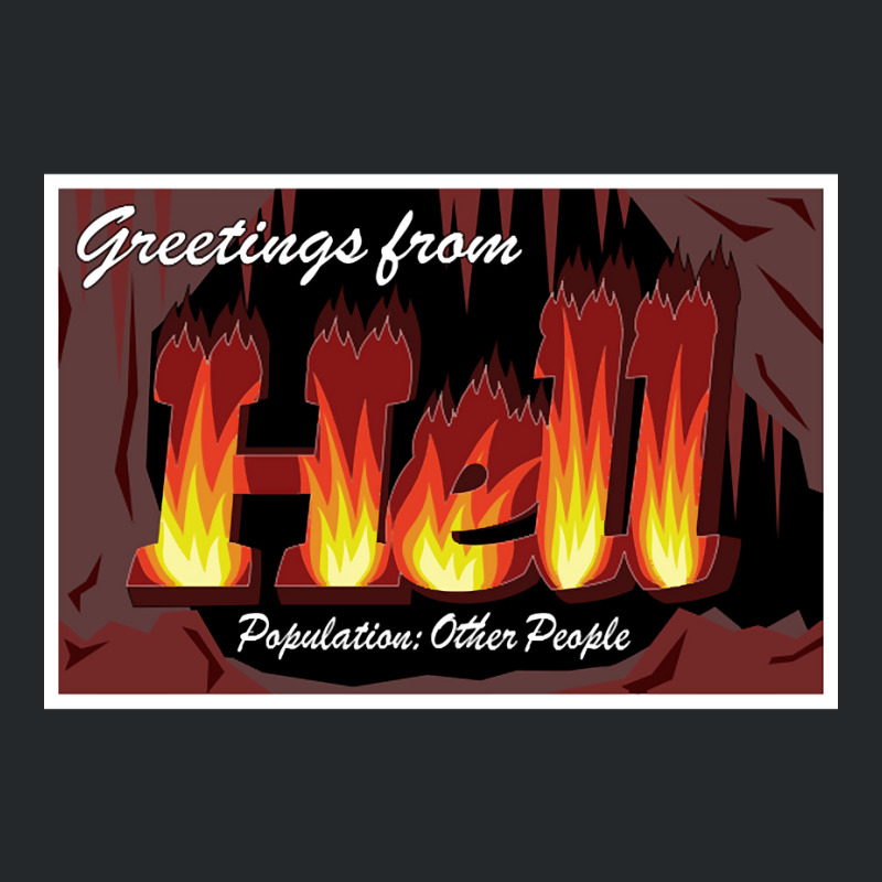 Hell Is Other People - Greetings From Hell Crewneck Sweatshirt by guppiessetting | Artistshot