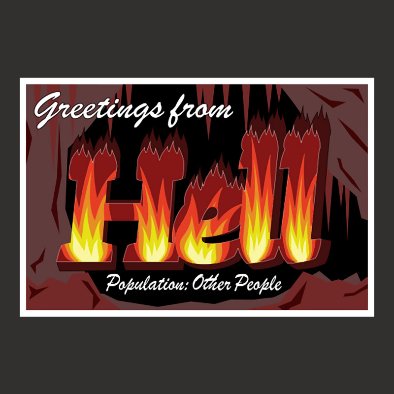 Hell Is Other People - Greetings From Hell Champion Hoodie by guppiessetting | Artistshot