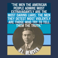 Hl Mencken Quote American People Admire Liars Detest Truth Pullover Ho Ladies Denim Jacket | Artistshot