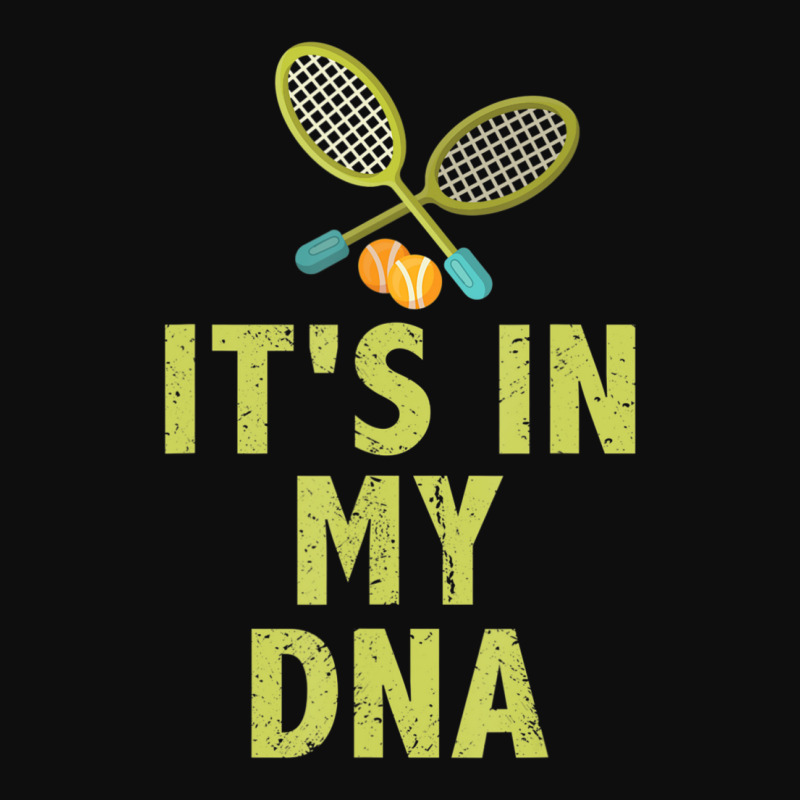 It's In My Dna Passionate Tennis Player Quote Crop Top by cm-arts | Artistshot