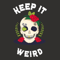 Keep It Weird – Halloween Creepy Skull Spooky Calavera Champion Hoodie | Artistshot