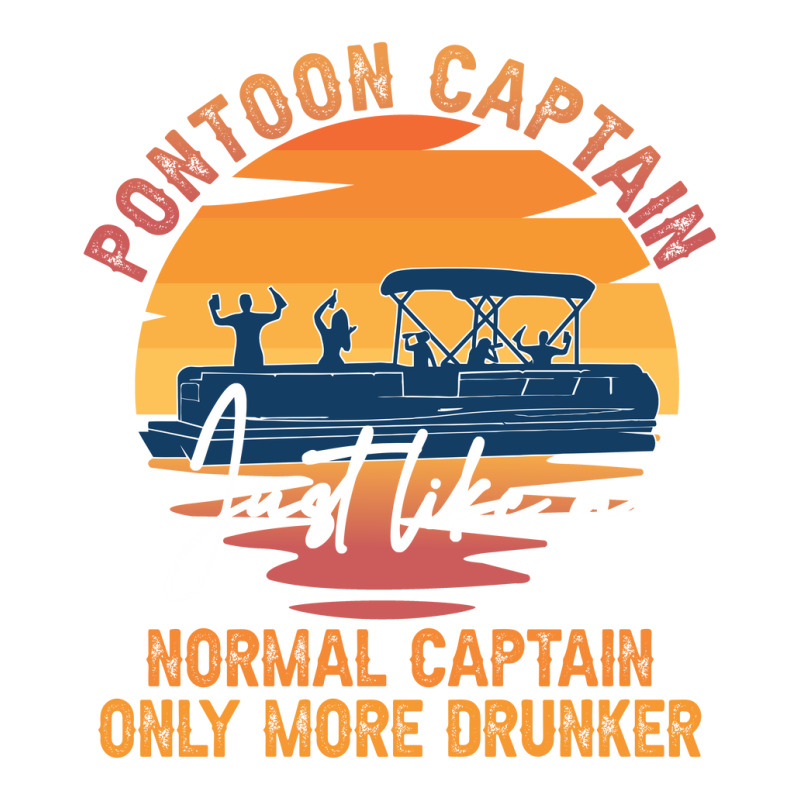 Funny Pontoon Captain Boat Lake Boating Beer Gift For Dad Sticker | Artistshot