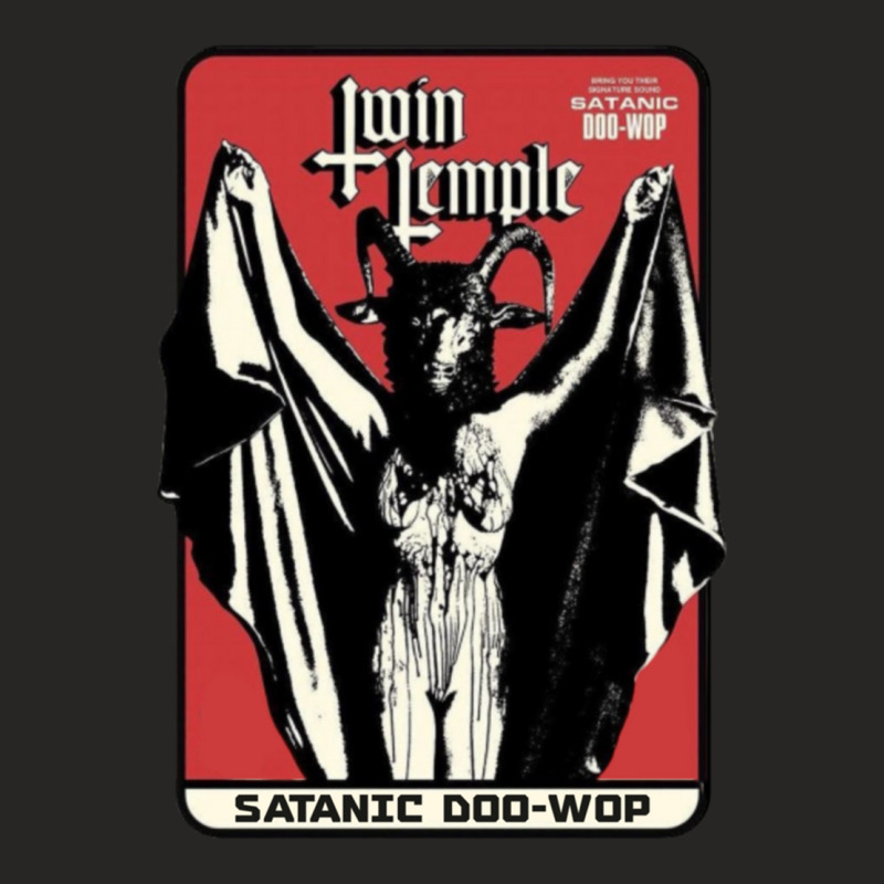 Twin Temple Satanic Doo Wop Ladies Fitted T-Shirt by SEANMCDONOUGH | Artistshot