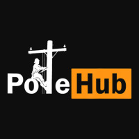 Pole Hub Lineman Line Worker Utility Pole Lineman Fun Crop Top | Artistshot