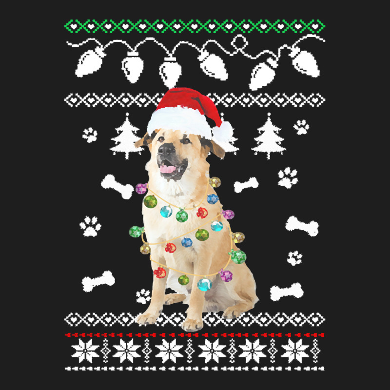 Chinook Dog Dog Santa Hat Ugly Christmas Sweater Happy Holidays Season Classic T-shirt | Artistshot