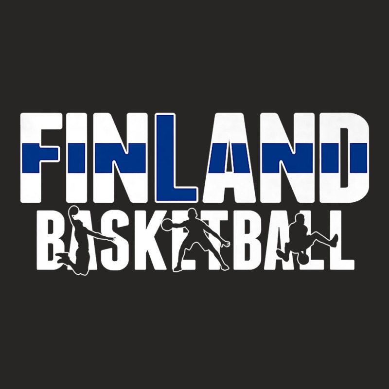 Finland Basketball Fans Jersey Finnish Flag Slam Dunk Sport Premium T Ladies Fitted T-Shirt by caneypga | Artistshot