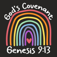 God’s Covenant Rainbow Genesis 913 Christian Jesus Bible T Shirt Ladies Fitted T-shirt | Artistshot