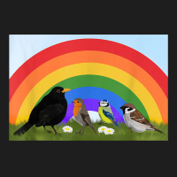 Blackbird Robin Rainbow Bird Birdlover Birdwatcher Biologist T Shirt Classic T-shirt | Artistshot