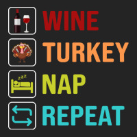 Thanksgiving Wine Turkey Nap Repeat 3/4 Sleeve Shirt | Artistshot