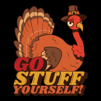 Thanksgiving Turkey Anti Thanksgiving Design - Go Stuff Yourself V-neck Tee | Artistshot