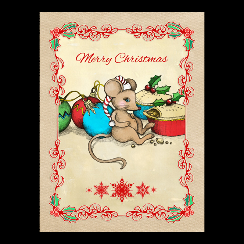 Love, Joy, Pie! Merry Christmas! Cute Mouse Illustration Adjustable Cap by Kanmosrin52 | Artistshot