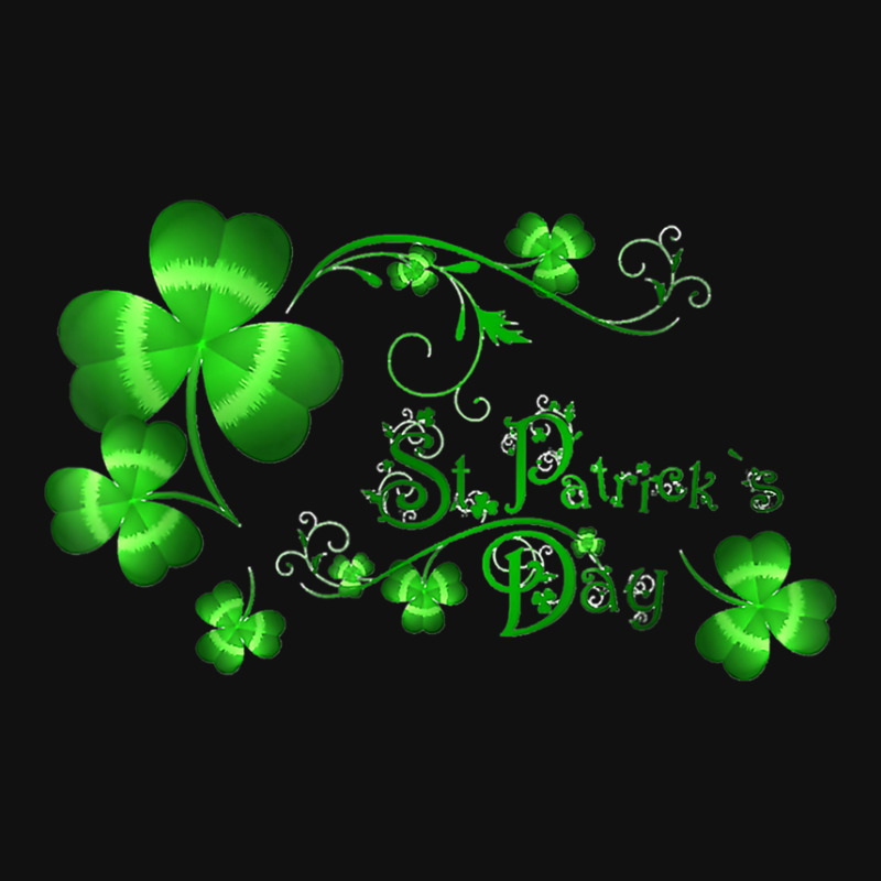 Happy St Patricks Day And Shamrock Metal Print Horizontal | Artistshot