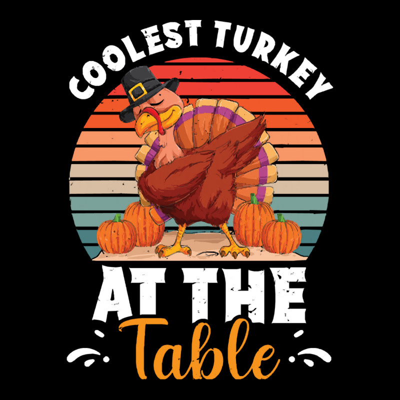 Thanksgiving Turkey Coolest Turkey At The Table Funny Cool Family V-neck Tee | Artistshot