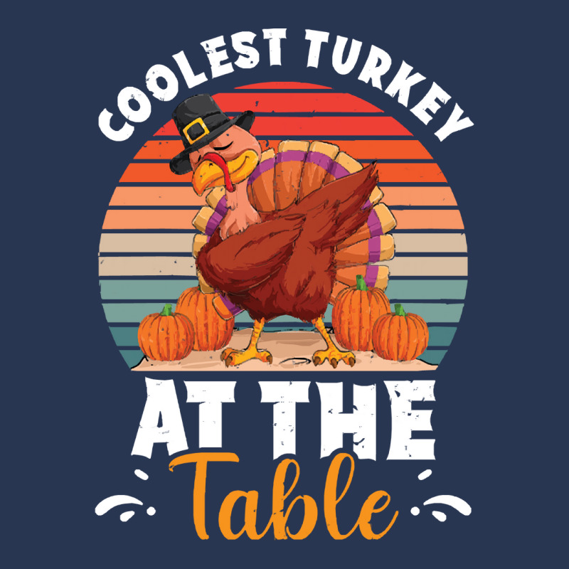 Thanksgiving Turkey Coolest Turkey At The Table Funny Cool Family Men Denim Jacket | Artistshot