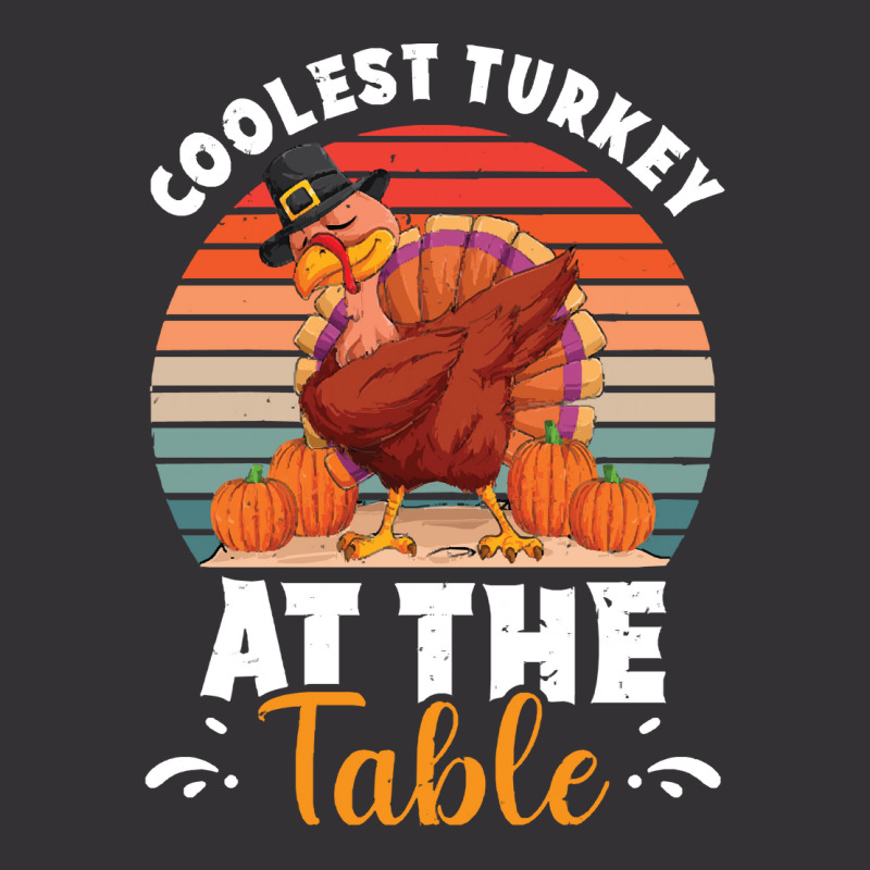 Thanksgiving Turkey Coolest Turkey At The Table Funny Cool Family Vintage Short | Artistshot