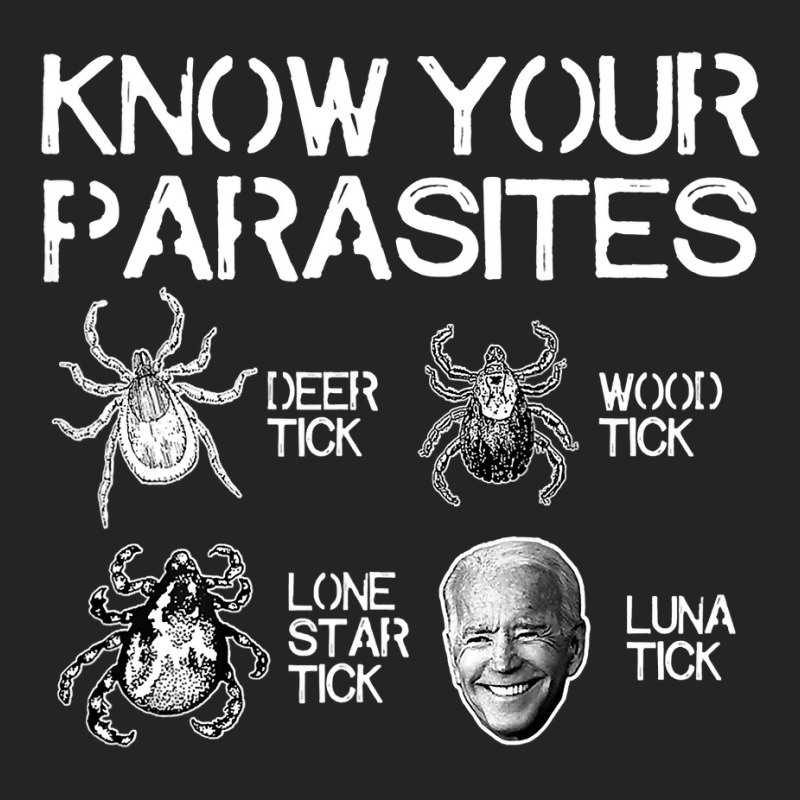 Know Your Parasites Tick Biden On Back Classic 3/4 Sleeve Shirt by cm-arts | Artistshot