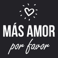 Womens Mas Amor Por Favor Cute Latin Quote Peace Love V-neck Youth Tee | Artistshot