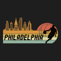 Basketball Fans Philadelphia Cityscape Classic T-shirt | Artistshot