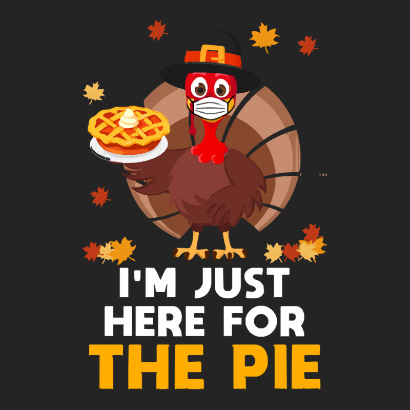 Thanksgiving Turkey Here For Pie Thanksgiving Funny Turkey Face Mask G 3/4 Sleeve Shirt | Artistshot