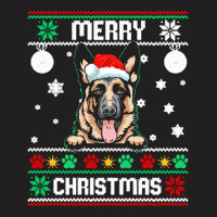 Ugly Merry Christmas German Shepherd Dog Xmas Dog Lover Christmas T-shirt | Artistshot