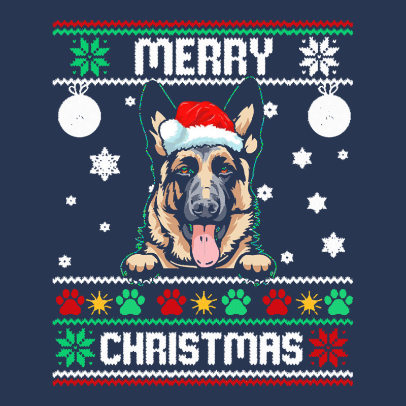 Ugly Merry Christmas German Shepherd Dog Xmas Dog Lover Christmas Men Denim Jacket | Artistshot