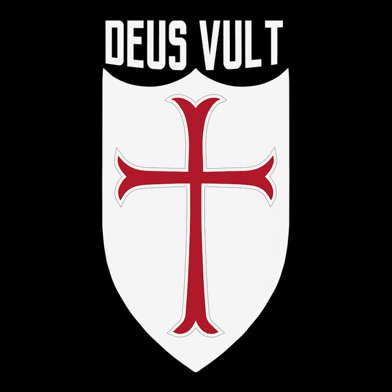 Deus Vult God Wills It Crusader Meme Men's Long Sleeve Pajama Set | Artistshot