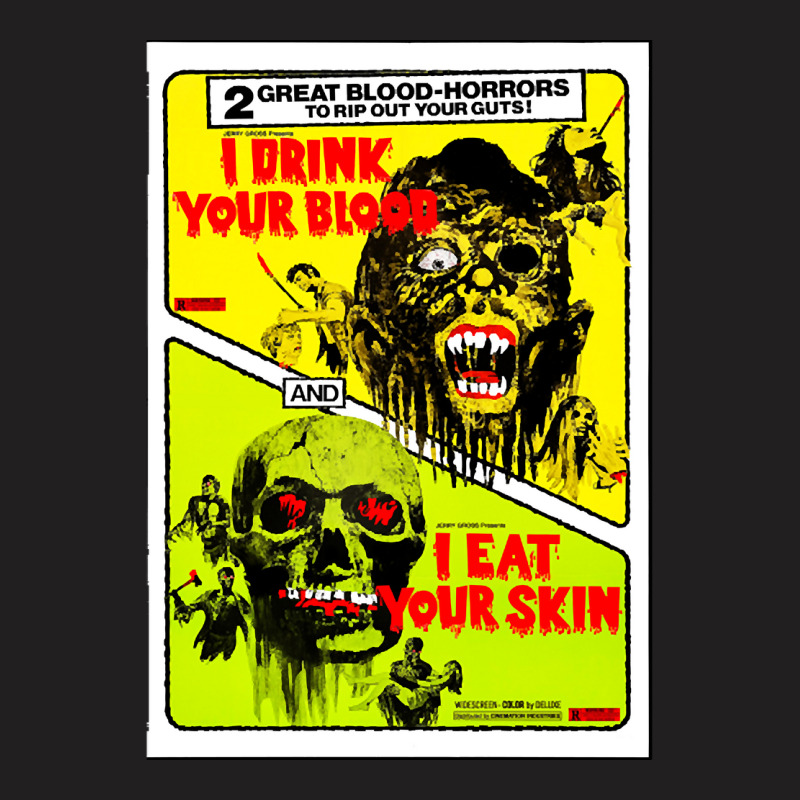 I Drink Your Blood & I Eat Your Skin Combo (1971) T-shirt | Artistshot