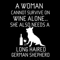 Long Haired German Shepherd Wine Gsd Quote Adjustable Cap | Artistshot