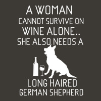 Long Haired German Shepherd Wine Gsd Quote Bucket Hat | Artistshot